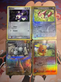 Ex Delta Species Stamped Set Era Mixed Reverse Holo 4 Pokemon Card Lot DMG - Image 1
