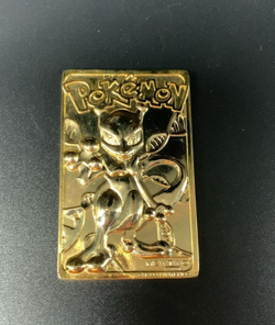 1999 Pokemon 23K Gold Plated Trading Card Only Mewtwo Vintage - Image 1