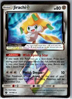 Jirachi Prism Star 97/168 SM - Celestial Storm - Pokemon Card - NM - Image 1