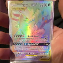The Pokemon Company Mega Sableye & Tyranitar GX Secret Rare Holo Card - Image 1
