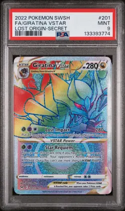 Giratina VSTAR 201/196 - Lost Origin - Graded PSA 9 MINT Pokemon Card - Image 3