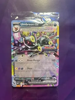 Umbreon ex 060/131 Sealed Prismatic Evolutions Stamped Promo Holo Pokemon Card - Image 1