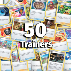 Pokemon Card Lot 50 OFFICIAL TCG TRAINERS - UNSORTED NEAR MINT MODERN - Image 1