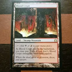 Mtg Blood Crypt LP Return to Ravnica Shock Land Magic Card Rare - Image 1