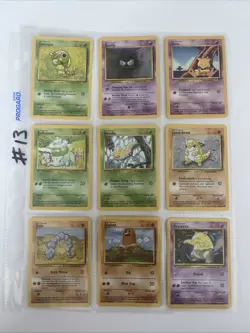 Pokemon Cards Lot 9 Non-holo Basic Common NM 1999 Vintage WOTC - Image 1