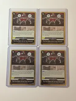 The Five Elders Are At Your Service!!! OP13-096 - 4 Gold Foil Card Play Set - Image 1