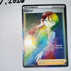 Pokemon TCG Cheryl 173/163 Swsh05: Battle Styles Secret Rare Full Art Holo Card - Image 2
