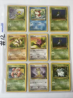 Pokemon Cards Lot 9 Non-holo Fossil Common NM 1999 Vintage WOTC - Image 1