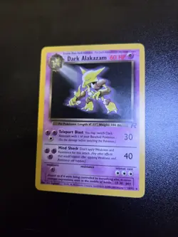 Pokemon TCG Dark Alakazam Card 18/82 Non-Holo, Vintage, LP Condition - Image 1