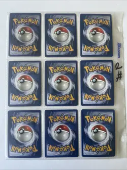 Pokemon Cards Lot 9 Non-holo Fossil Common NM 1999 Vintage WOTC - Image 2