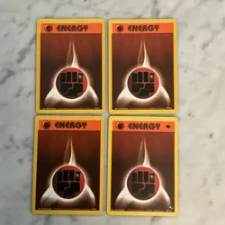 Pokemon Card Lot 1999 WOTC 24 Energy Cards 6 Sets Of 4 Each Never Played NM. - Image 2