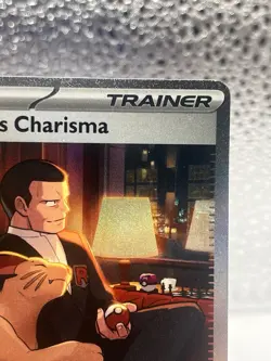 Pokemon TCG Giovanni's Charisma Full Art Trainer Card 207/165 Sir SV151 NM EN - Image 3