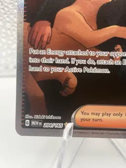 Pokemon TCG Giovanni's Charisma Full Art Trainer Card 207/165 Sir SV151 NM EN - Image 5