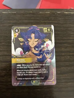 KARMA SIGNATURE Channeler Showcase Overnumber Riftbound Near Mint Card - English - Image 2