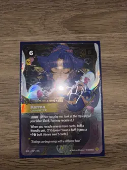 KARMA SIGNATURE Channeler Showcase Overnumber Riftbound Near Mint Card - English - Image 4