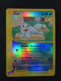 2003 Pokemon Skyridge #95 SEEL-Reverse Foil E-Reader, Nice vintage LP-MP card!! - Image 2