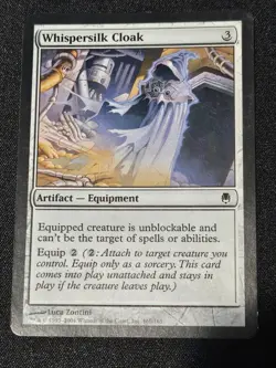MTG: Darksteel - Whispersilk Cloak - MP - Image 1