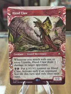 Hired Claw x1 MTG Showcase Bloomburrow Magic The Gathering Free Shipping! - Image 1