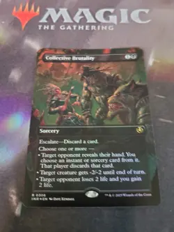 Mtg. Collective Brutality. Foil Borderless. Innistrad Remastered. Pack Fresh - Image 1
