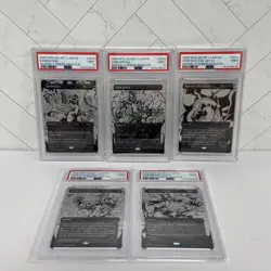 MTG Secret Lair Spiderman Venom Unleashed INKS FOIL PSA 9 Full Set sequential - Image 1