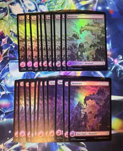 Lot of 101x Full Art Lands- Lorwyn Eclipsed - All Foil - MTG - Breakdown In Desc - Image 3