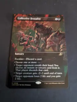 Collective Brutality (Borderless) Innistrad Remastered Foil MTG NM - Image 1