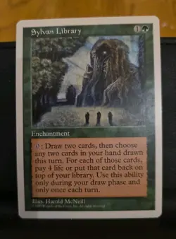 MTG Sylvan Library Fifth Edition - Regular Rare - NM & Never Played - Image 1