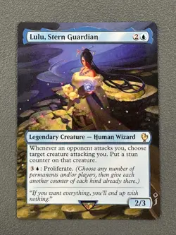 Lulu, Stern Guardian MTG Final Fantasy Commander Hand Painted Altered Art Jeckho - Image 1