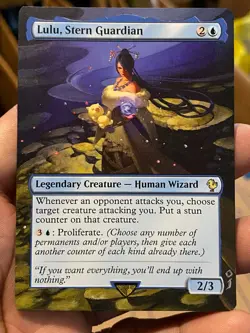 Lulu, Stern Guardian MTG Final Fantasy Commander Hand Painted Altered Art Jeckho - Image 2