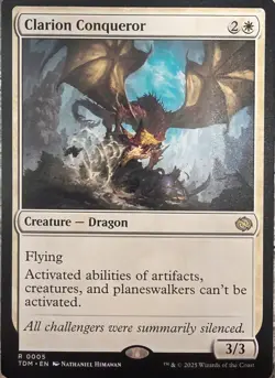 Magic: The Gathering Clarion Conqueror TDM Rare Creature Regular 0005 - Image 1