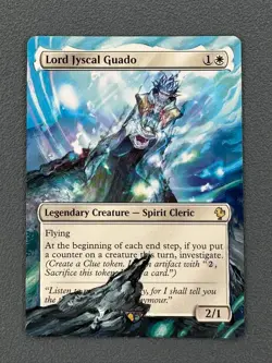 Lord Jyscal Guado MTG Final Fantasy Commander Hand Painted Extended Altered Art - Image 1