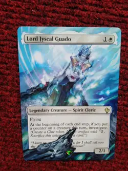 Lord Jyscal Guado MTG Final Fantasy Commander Hand Painted Extended Altered Art - Image 2
