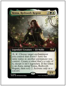 1x Yenna, Redtooth Regent, Extended Art, Magic the Gathering MTG NM - Image 1