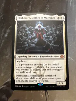 1x Elesh Norn, Mother of Machines Phyrexia: All Will Be One Regular Mtg NM - Image 1