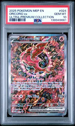 PSA 10 2025 POKEMON MEP PROMO ULTRA-PREMIUM COLLECTION #024 ORICORIO EX - Image 1