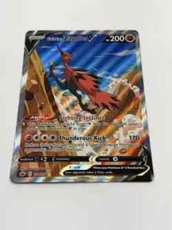 Pokemon TCG Galarian Zapdos V 174/198 Alternate Full Art Chilling Reign LP - Image 4