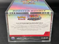 Pokemon TCG S&V Prismatic Evolutions Booster Bundle Display Case w/Acrylic Case - Image 3