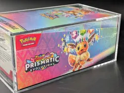 Pokemon TCG S&V Prismatic Evolutions Booster Bundle Display Case w/Acrylic Case - Image 4