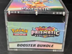 Pokemon TCG S&V Prismatic Evolutions Booster Bundle Display Case w/Acrylic Case - Image 5