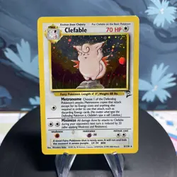 Pokemon Clefable 5/130 Base Set 2 Holo MP - Image 1