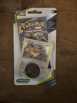 Pokemon Sun & Moon Unbroken Bonds Single Booster Blister Pack (Eevee) New Sealed - Image 1