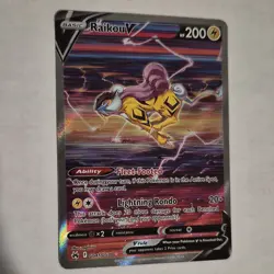 Pokemon Raikou V GG41/70 Crown Zenith Galarian Gallery Holo Ultra Rare HP 200 - Image 1