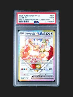 2025 Pokemon Eevee Ex 174 Black Star Promo Super Premium Collection PSA 9 - Image 1