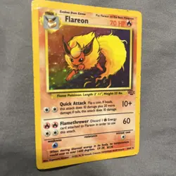 Pokemon TCG Vintage FLAREON Jungle 03/64 Holo Rare 1999 - Hp/Dmg - Image 2