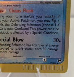 2003 Pokemon Sandstorm Reverse Holo Golduck #17/100 LP (A) - Image 4