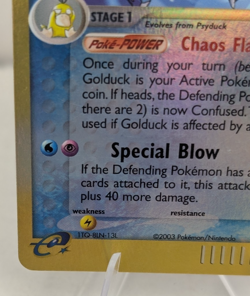 2003 Pokemon Sandstorm Reverse Holo Golduck #17/100 LP (A) - Image 5