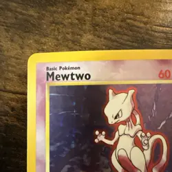 Pokemon TCG Mewtwo Holographic Base Set 10/102 NM+ - Image 2