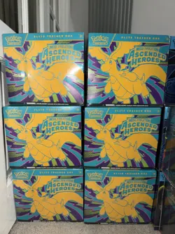 Pokemon TCG Ascended Heroes ETB Elite Trainer Box Brand New Sealed X 6 Fast Ship - Image 1