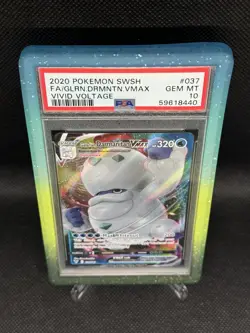Pokemon Galarian Darmanitan VMAX 2020 Vivid Voltage 037/185 Holo PSA 10 - Image 1