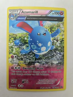 Pokemon TCG Azumarill 104/160 XY Primal Clash Reverse Holo Rare NM/VLP - Image 1